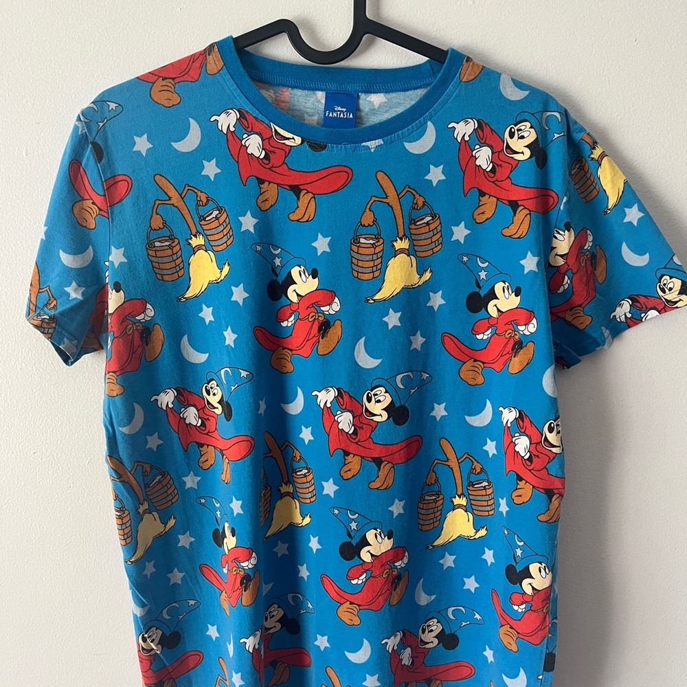 Disney Fantasia Blue Mickey Mouse Short Sleeve Tee (ORIGINAL RELEASE)